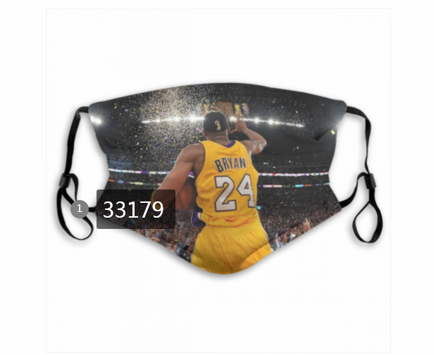2021 NBA Los Angeles Lakers #24 kobe bryant 33179 Dust mask with filter